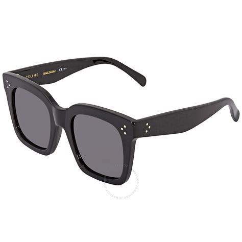 celine glasses cl 41076 s|Celine Tilda Dark Grey Square Sunglasses CL41076S 807BN 51.